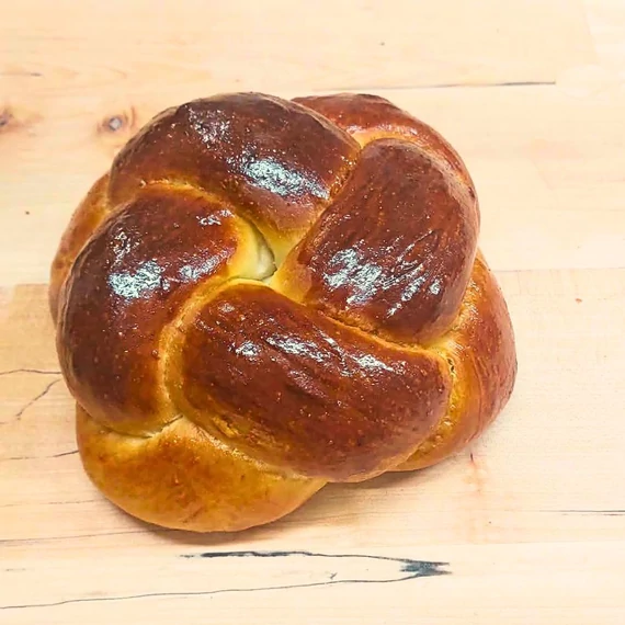 Kerek fonott kalács 340 g - SZERDAI  ÁTVÉTELLEL!